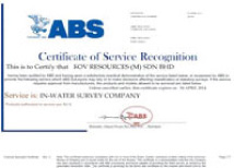ABS Certificate of Service Recognition